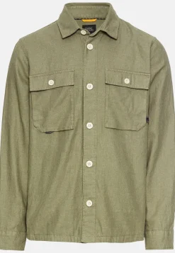 Herren Camel Active Overshirts^Overshirt aus Leinen-Baumwoll-Mix