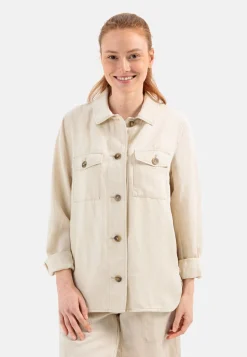 Damen Camel Active Blusen|Overshirts^Overshirt im sommerlichen Leinenmix