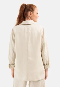 Damen Camel Active Blusen|Overshirts^Overshirt im sommerlichen Leinenmix