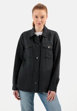 Damen Camel Active Blusen|Overshirts^Overshirt im sommerlichen Leinenmix