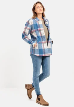 Damen Camel Active Overshirts^Overshirt mit gebürsteter Wolle