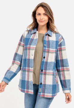 Damen Camel Active Overshirts^Overshirt mit gebürsteter Wolle