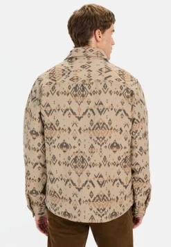 Herren Camel Active Overshirts^Overshirt mit Jacquard-Muster