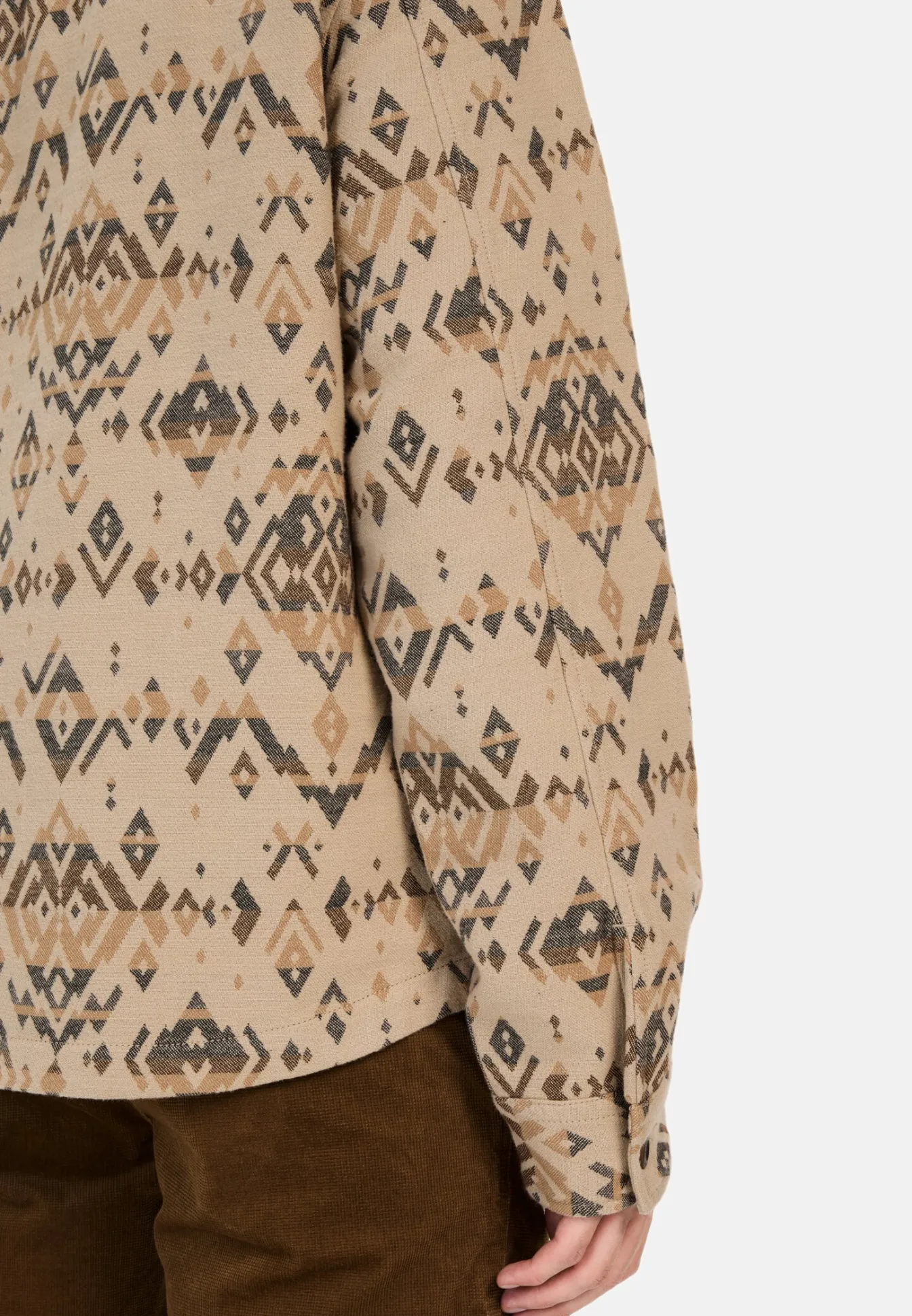 Herren Camel Active Overshirts^Overshirt mit Jacquard-Muster