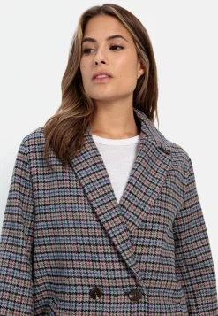 Damen Camel Active Jacken & Westen^Oversized Blazer mit kariertem Muster