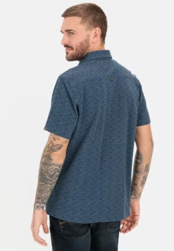 Herren Camel Active Hemden^Piqué Hemd mit Allover-Print