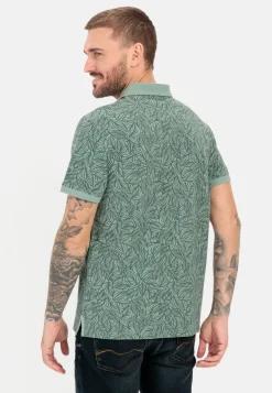 Herren Camel Active T-Shirts & Polos^Piqué Poloshirt mit floralem Allover-Print
