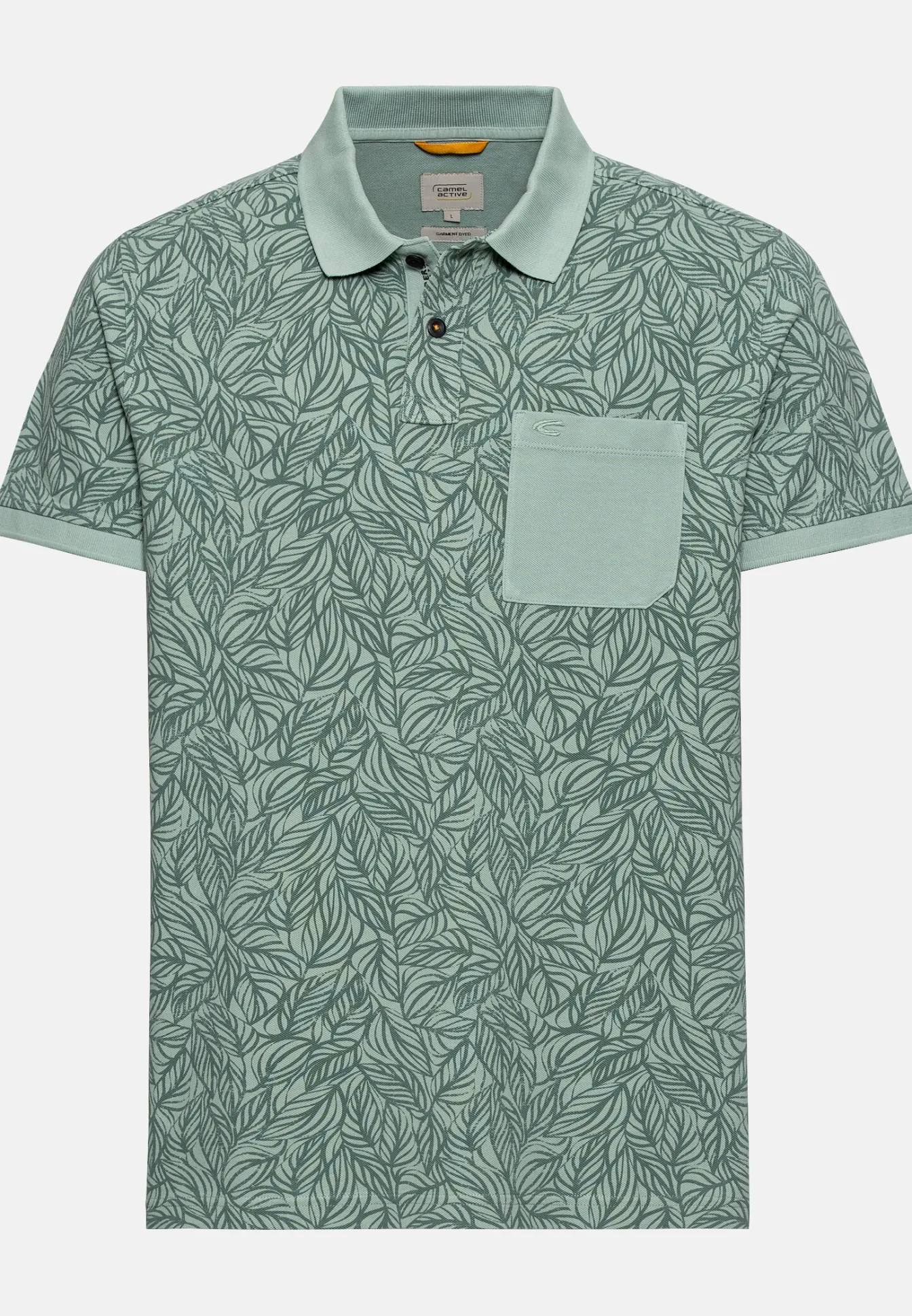 Herren Camel Active T-Shirts & Polos^Piqué Poloshirt mit floralem Allover-Print