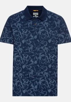 Herren Camel Active T-Shirts & Polos^Pique Poloshirt mit floralem Print