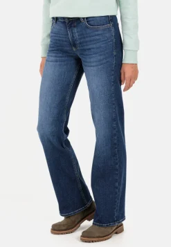 Damen Camel Active Hosen^5-Pocket Jeans mit weiten Hosenbeinen