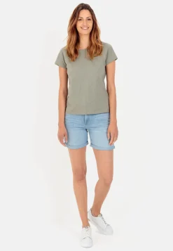 Damen Camel Active Hosen^5-Pocket Shorts Relaxed Fit