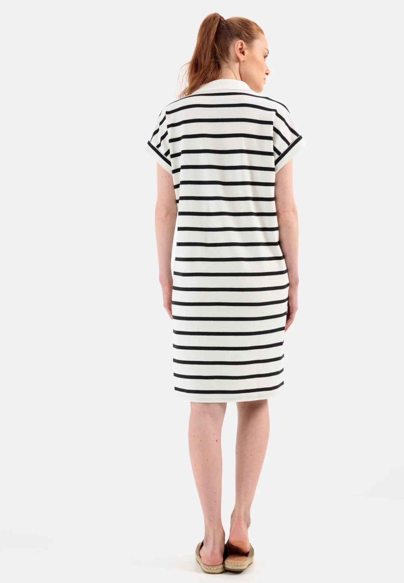 Damen Camel Active Kleider^Polo Kleid aus Piqué Baumwolle