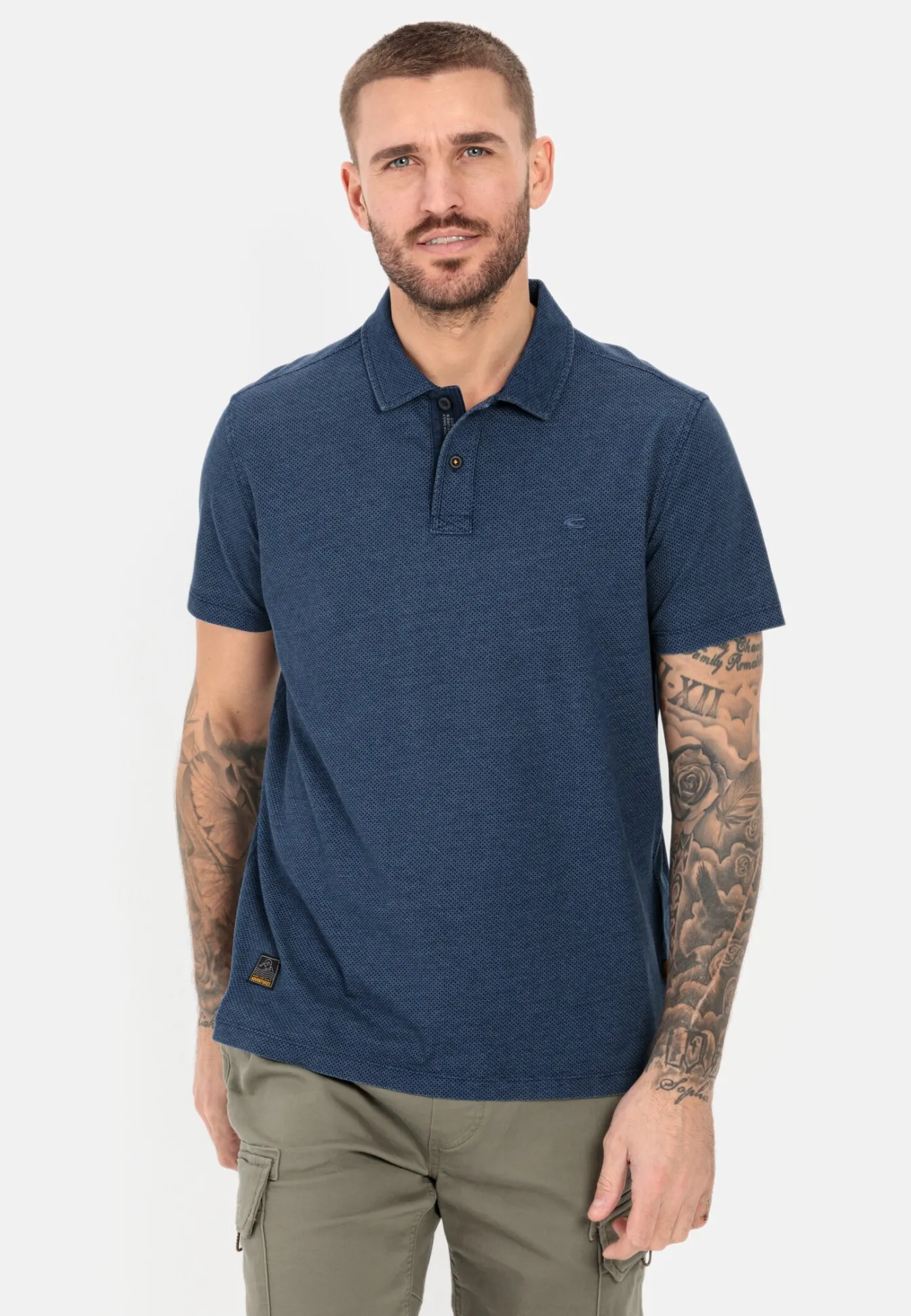 Herren Camel Active T-Shirts & Polos^Poloshirt mit minimal Allover-Print