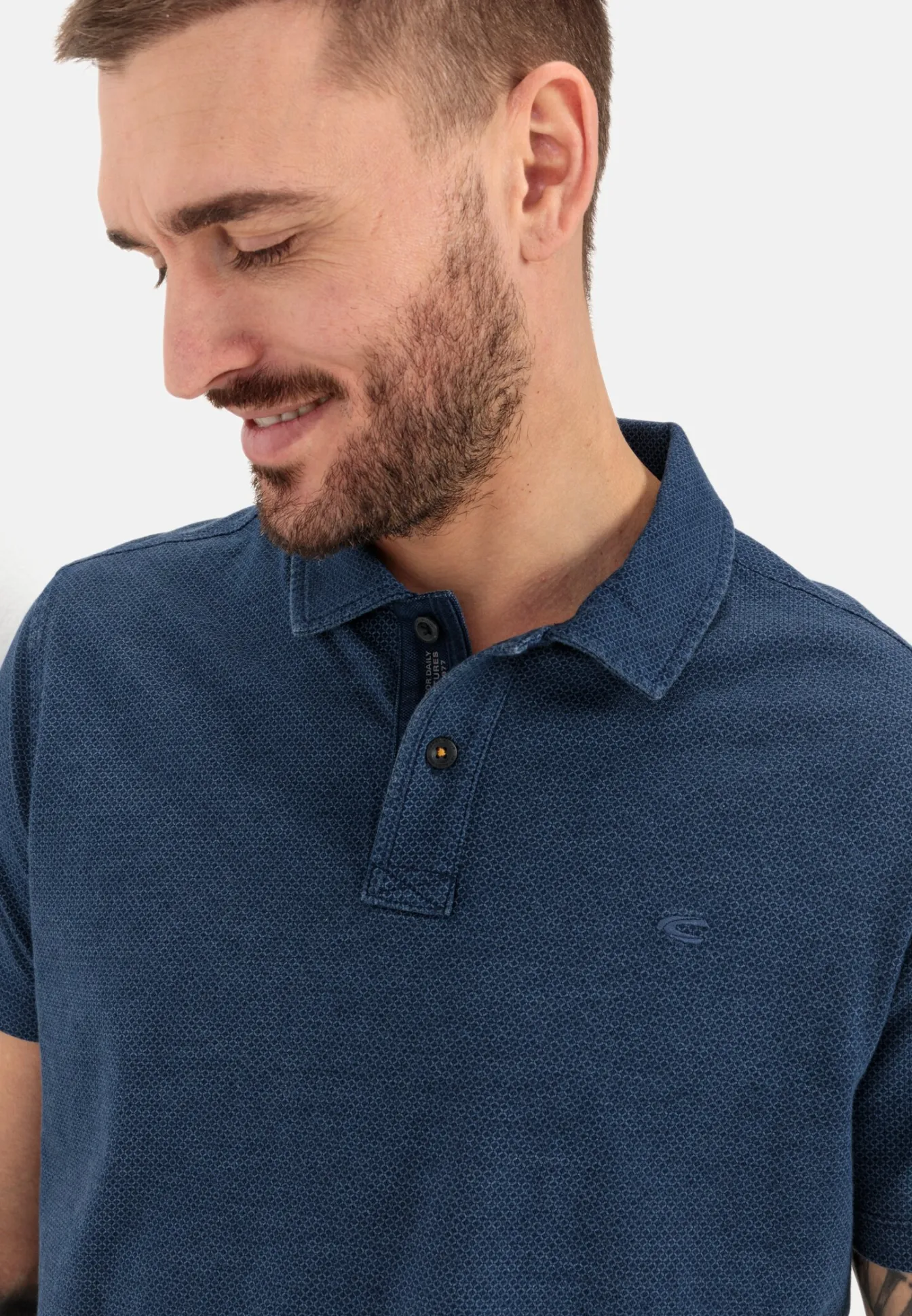 Herren Camel Active T-Shirts & Polos^Poloshirt mit minimal Allover-Print