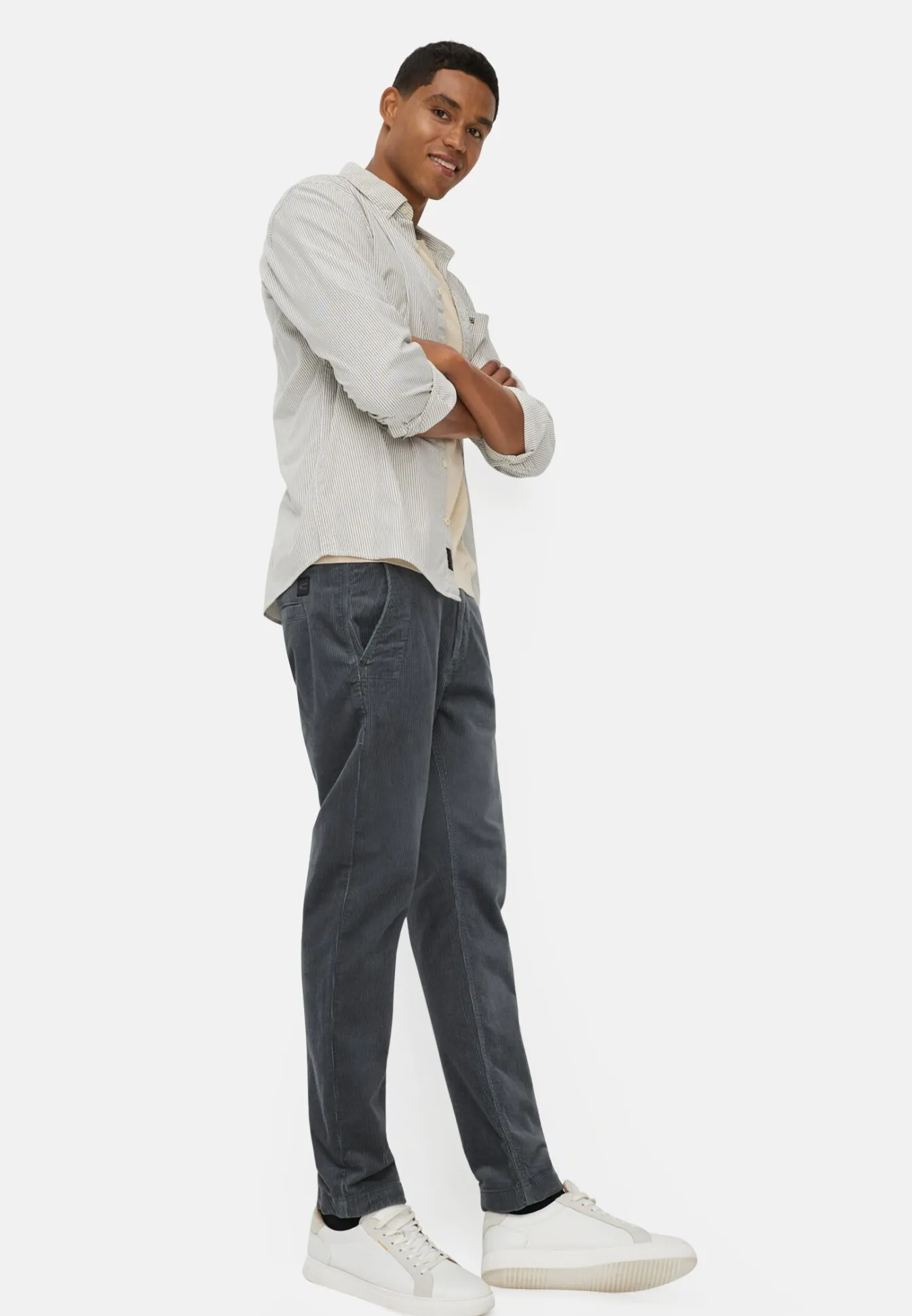 Herren Camel Active Hosen^Regular Fit Chino Hose aus Cord