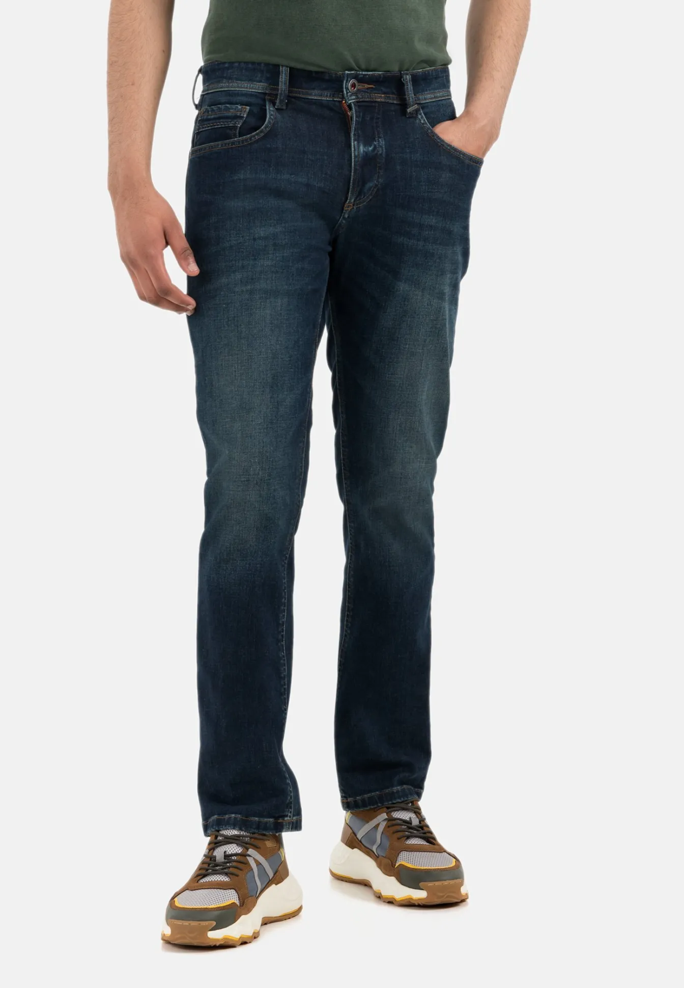Herren Camel Active Jeans^Regular Fit 5-Pocket Jeans aus Baumwolle