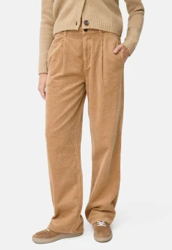 Damen Camel Active Hosen^Relaxed Fit Chino Hose aus Baumwolle