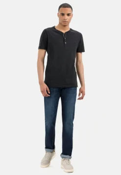 Herren Camel Active Jeans^Relaxed Fit 5-Pocket Jeans aus Baumwolle