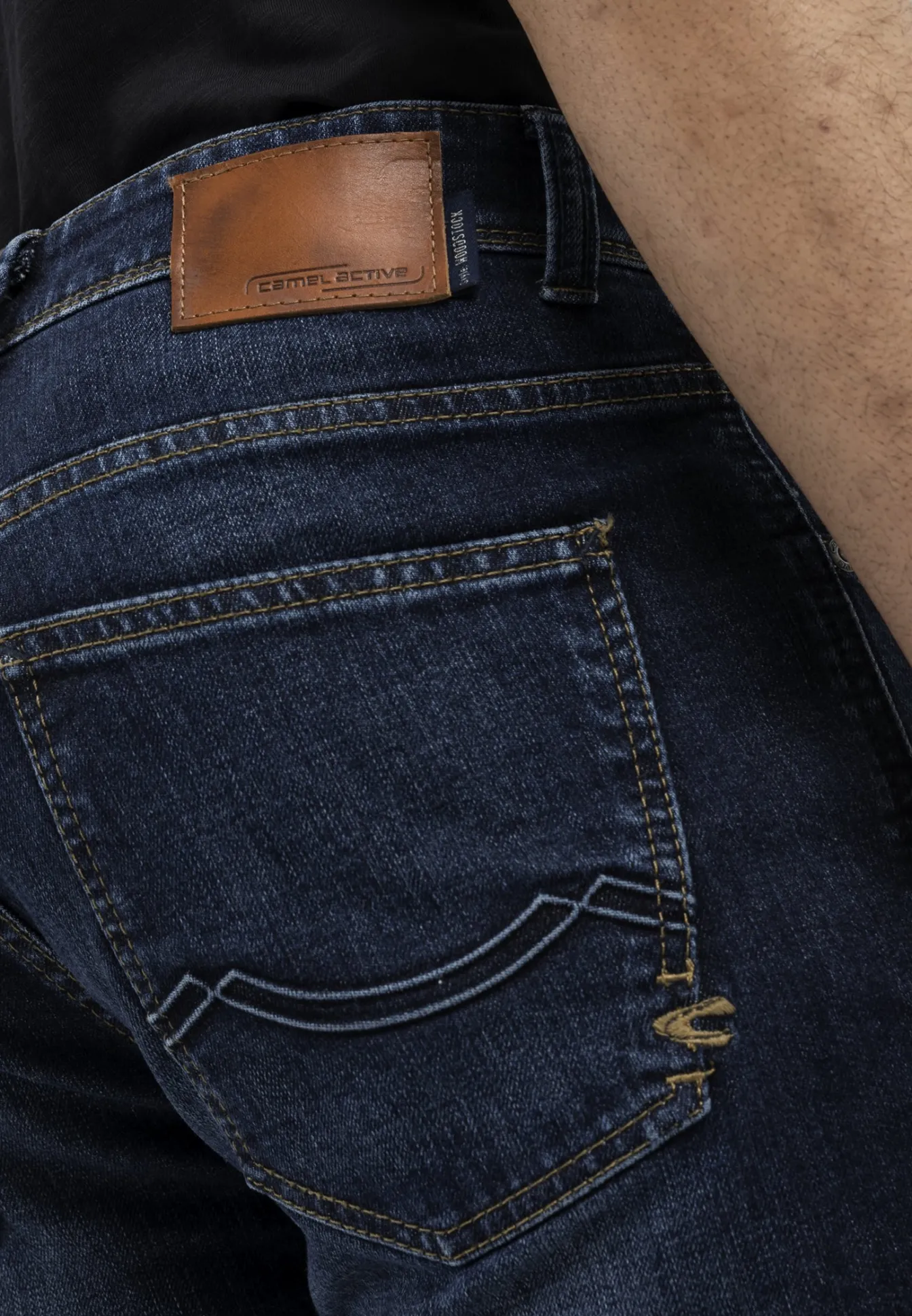 Herren Camel Active Jeans^Relaxed Fit 5-Pocket Jeans aus Baumwolle