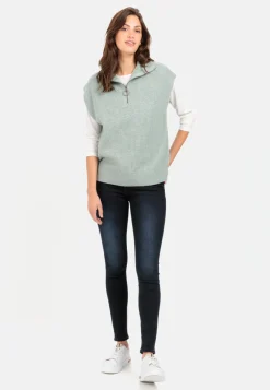 Damen Camel Active Pullover & Cardigans^Ärmelloser Troyer aus recyceltem Material