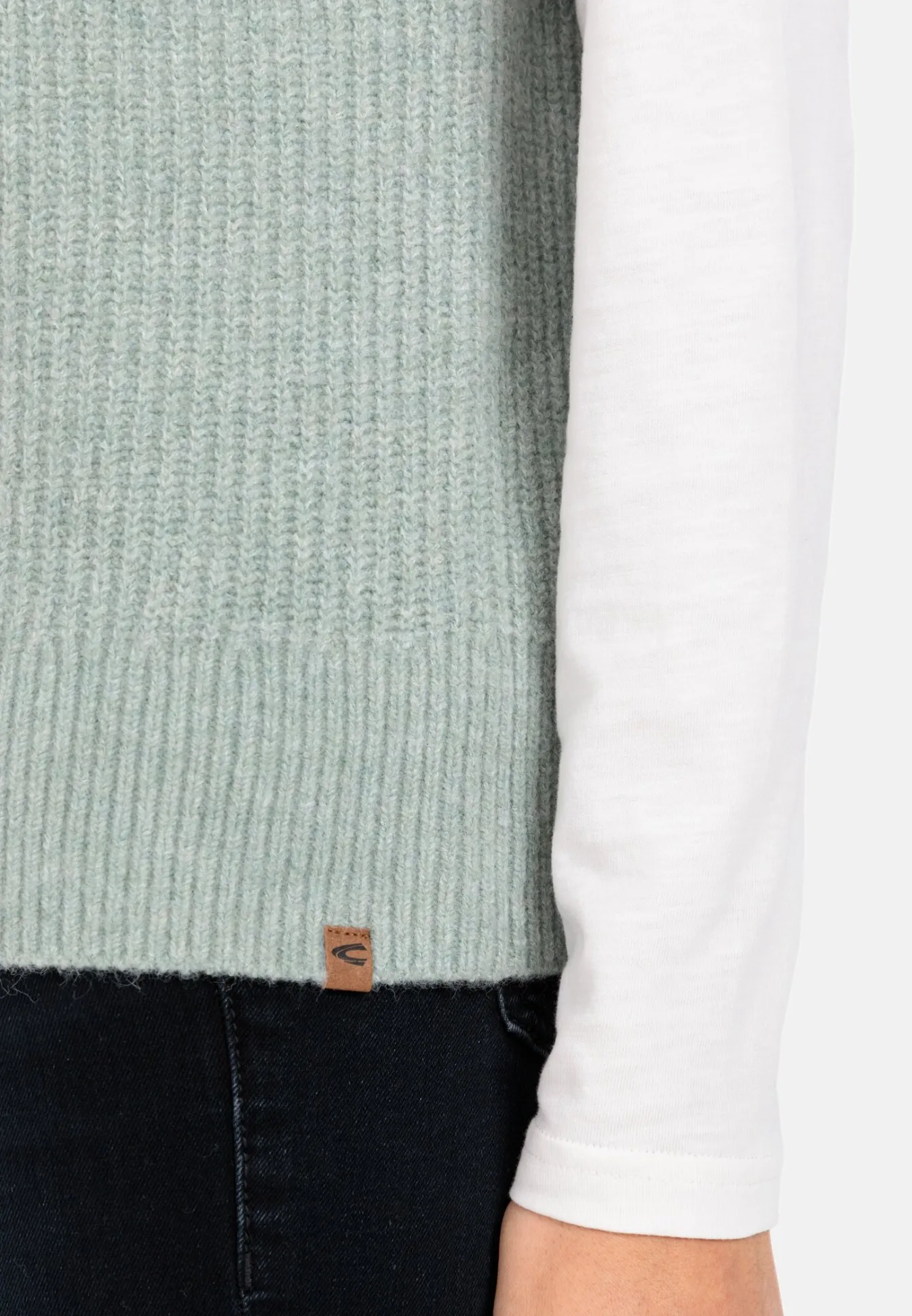 Damen Camel Active Pullover & Cardigans^Ärmelloser Troyer aus recyceltem Material