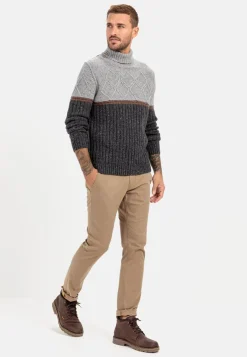 Herren Camel Active Pullover & Cardigan^Rollkragenpullover mit nachhaltiger Merinowolle