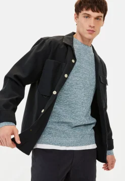 Herren Camel Active Pullover & Cardigan^Rundhals Pullover aus Baumwolle