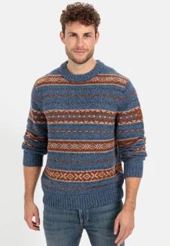 Herren Camel Active Pullover & Cardigan^Rundhals Pullover mit Kontraststreifen