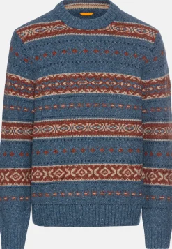 Herren Camel Active Pullover & Cardigan^Rundhals Pullover mit Kontraststreifen