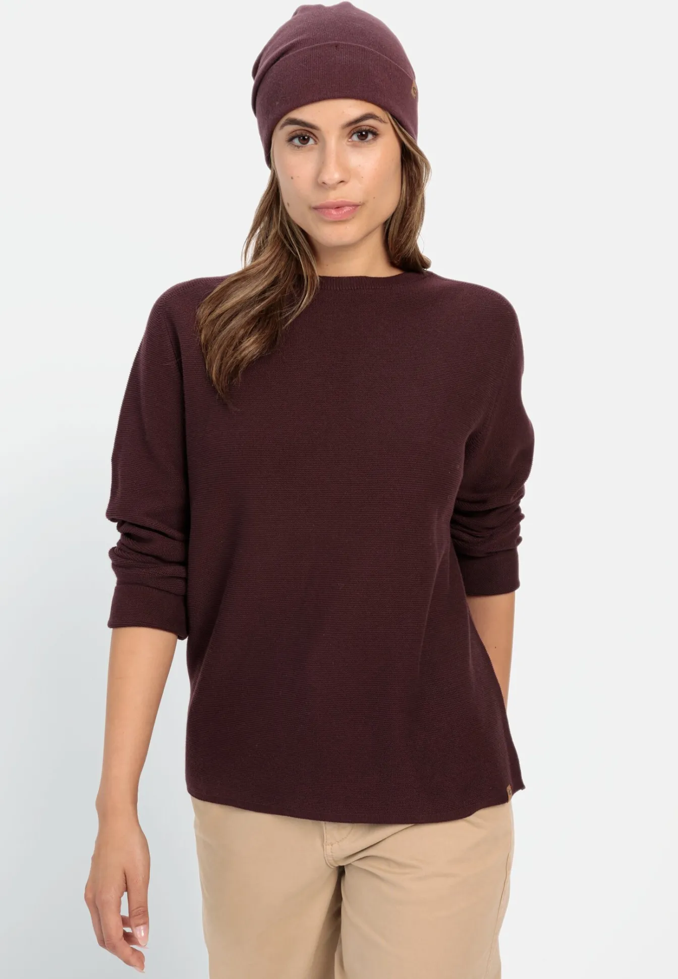 Damen Camel Active Sweatshirts & Hoodies^Rundhals Sweatshirt aus reiner Baumwolle