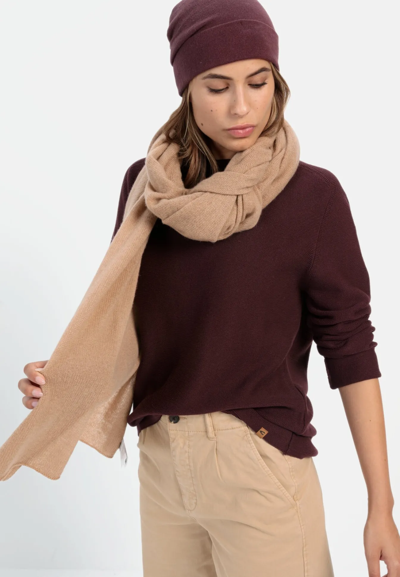 Damen Camel Active Sweatshirts & Hoodies^Rundhals Sweatshirt aus reiner Baumwolle
