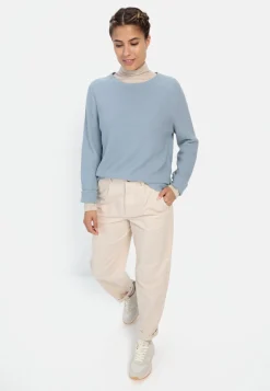 Damen Camel Active Sweatshirts & Hoodies^Rundhals Sweatshirt aus reiner Baumwolle