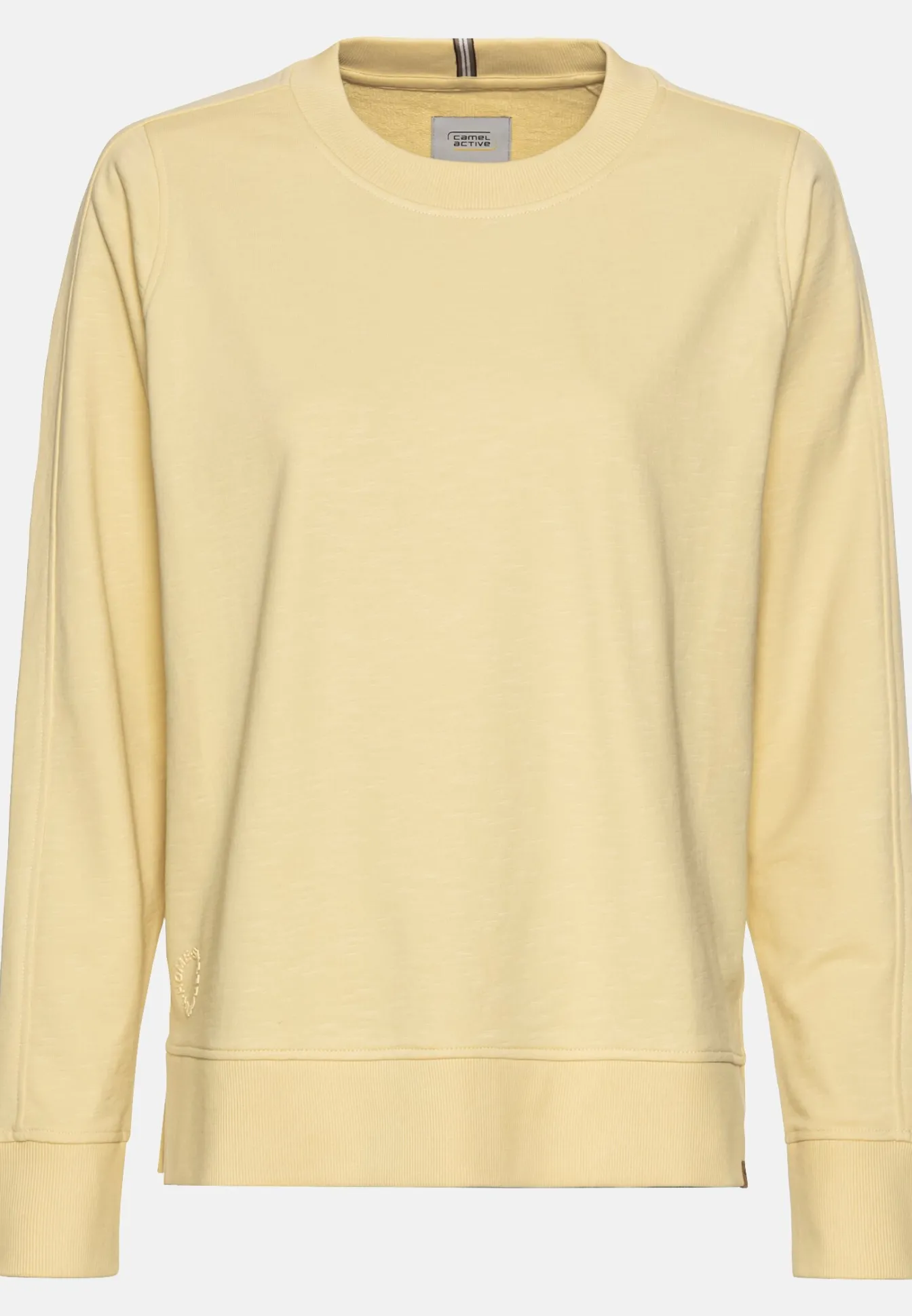 Damen Camel Active Sweatshirts & Hoodies^Rundhals Sweatshirt aus reiner Baumwolle