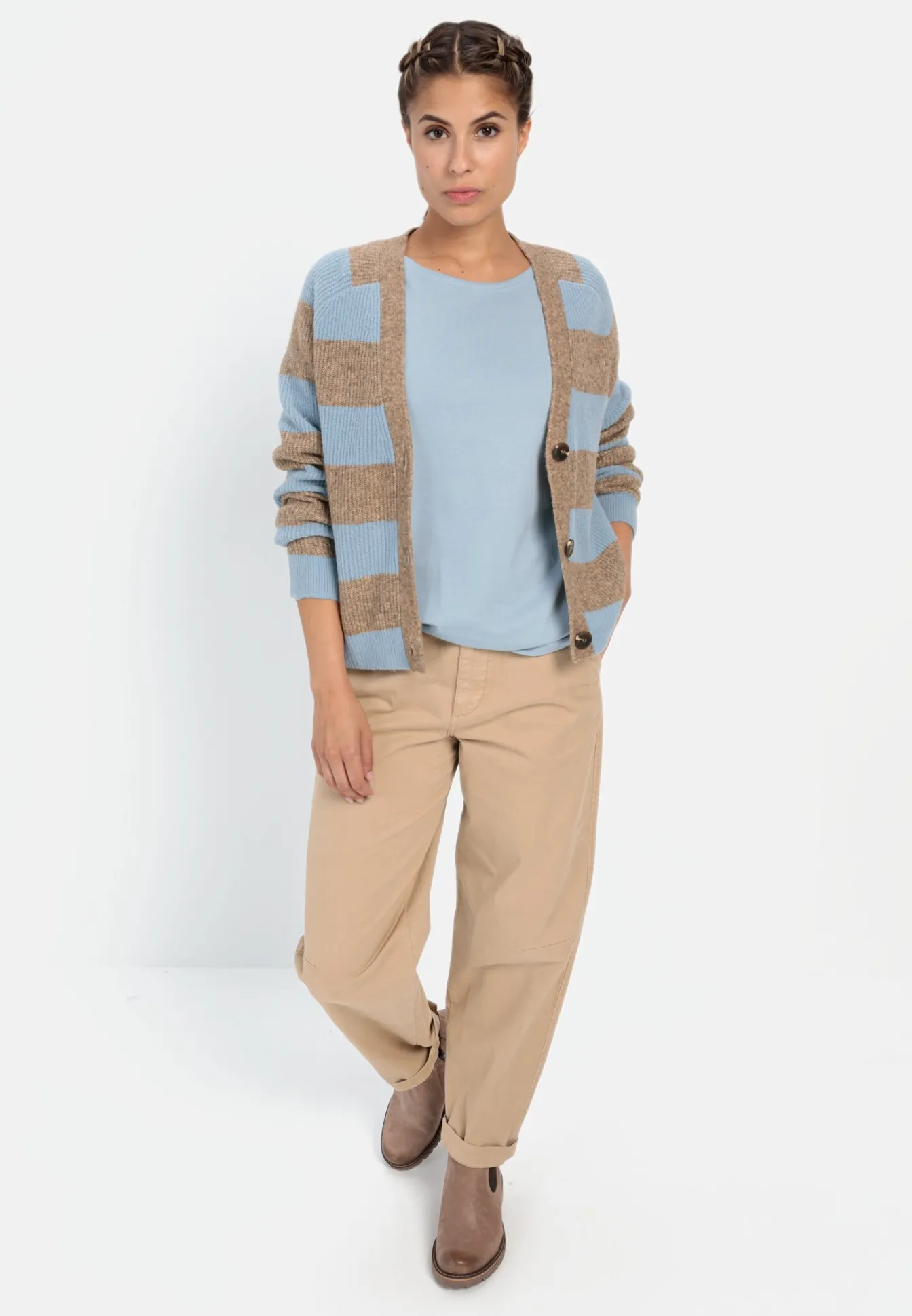Damen Camel Active Sweatshirts & Hoodies^Rundhals Sweatshirt aus reiner Baumwolle