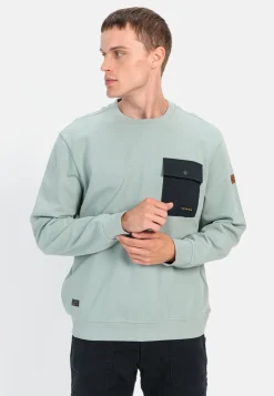Herren Camel Active Sweatshirts & Hoodies^Rundhals Sweatshirt mit Brusttasche