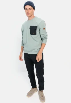 Herren Camel Active Sweatshirts & Hoodies^Rundhals Sweatshirt mit Brusttasche