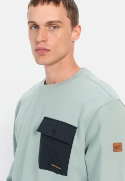 Herren Camel Active Sweatshirts & Hoodies^Rundhals Sweatshirt mit Brusttasche