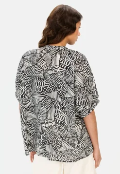 Damen Camel Active Blusen^Schlupfbluse mit Allover Print