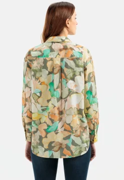 Damen Camel Active Blusen^Schlupfbluse mit Allover Print