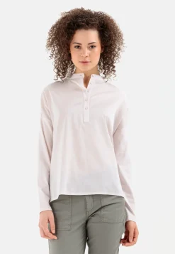 Damen Camel Active Blusen^Schlupfbluse mit Jerseyeinsatz