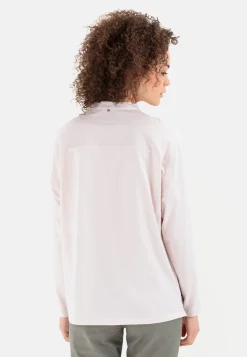 Damen Camel Active Blusen^Schlupfbluse mit Jerseyeinsatz
