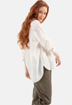 Damen Camel Active Blusen^Schlupfbluse mit Plastron