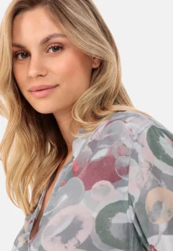 Damen Camel Active Blusen^Schlupfbluse mit Stehkragen