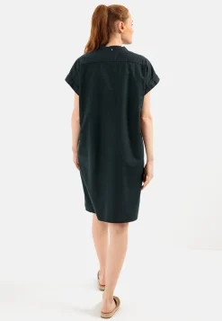 Damen Camel Active Kleider^Schlupfkleid aus einem Leinenmix