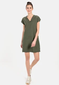 Damen Camel Active Kleider^Schlupfkleid im sommerlichen Leinenmix