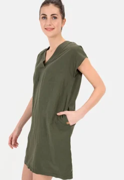 Damen Camel Active Kleider^Schlupfkleid im sommerlichen Leinenmix