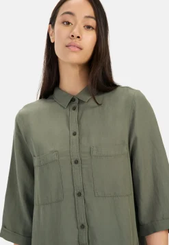 Damen Camel Active Kleider^Schlupfkleid mit Hemdkragen