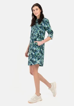 Damen Camel Active Kleider^Schlupfkleid mit langen Krempelärmeln