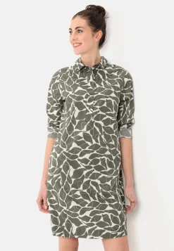 Damen Camel Active Kleider^Schlupfkleid mit langen Ärmeln