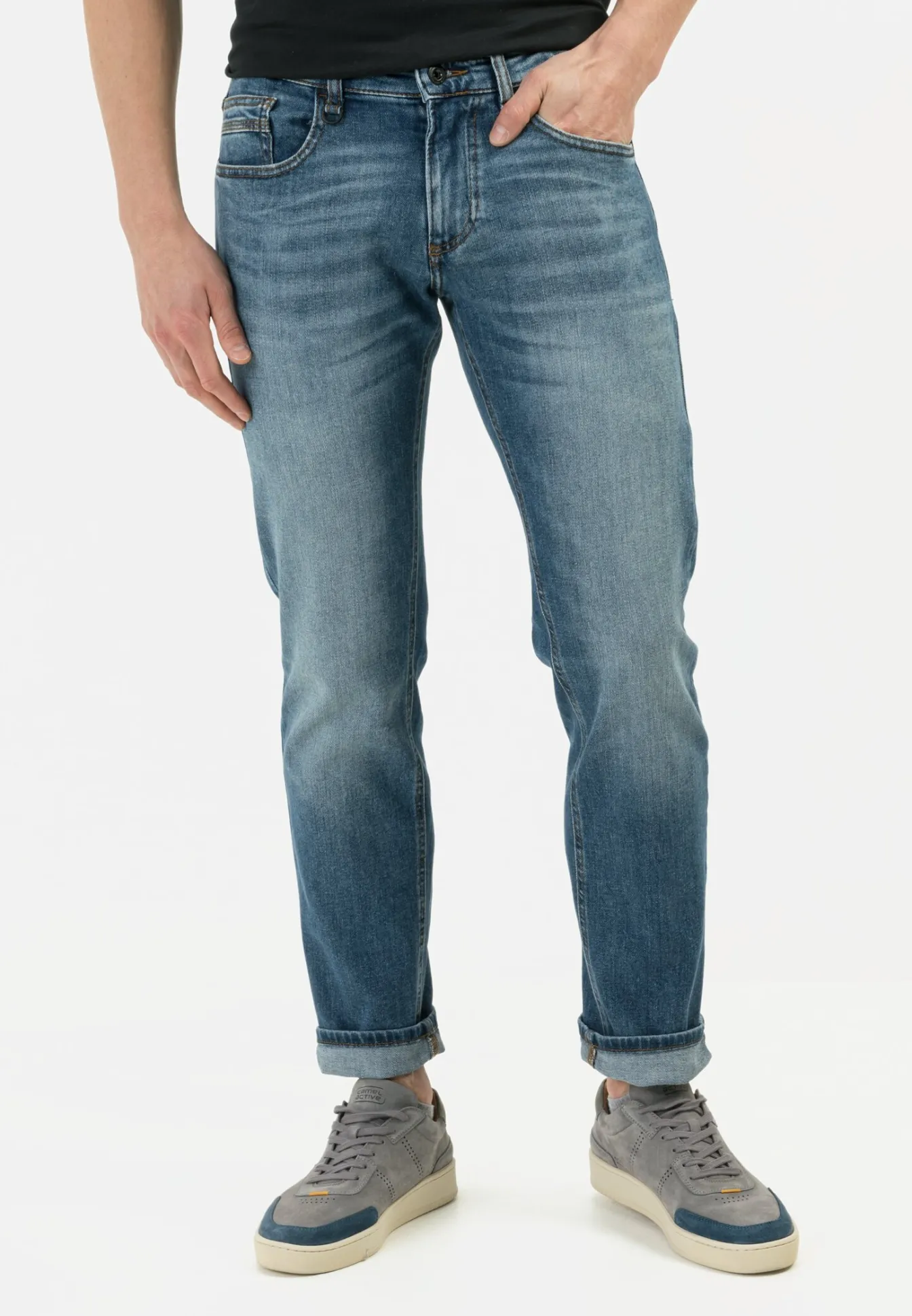 Herren Camel Active Jeans^Slim Fit 5-Pocket Jeans
